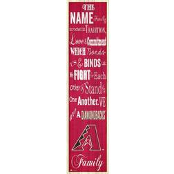 Fan Creations Arizona Diamondbacks Personalized Family Banner Sign