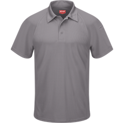 Red Kap Short Sleeve Performance Knit Flex Series Active Polo Shirt - Grey