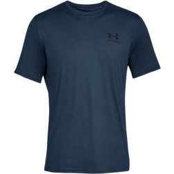 Under Armour Left Chest Logo Short Sleeve Men's - Academy/Black