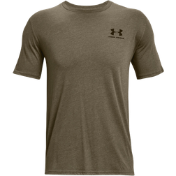 Under Armour Sportstyle Left Chest Short Sleeve Shirt - Tent Medium Heather/Black