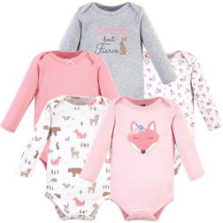 Hudson Cotton Long-Sleeve Bodysuits 5-pack - Girl Fox (10156301)