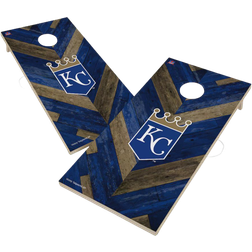 Victory Tailgate Kansas City Royals Herringbone Design Cornhole