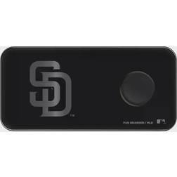 Fan Brander San Diego Padres 3 in 1 Glass Wireless Charge Pad