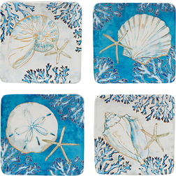 Certified International Playa Shells Dessert Plate 4pcs