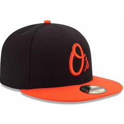 New Era Baltimore Orioles Alternate Authentic Collection On Field 59FIFTY Performance Fitted Hat Men - Black/Orange