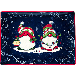 Certified International Holiday Magic Gnome Serving Platter & Tray