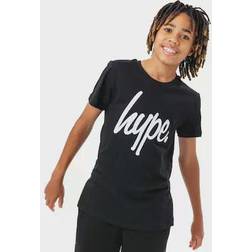 Hype Kid's Script T-shirt - Black