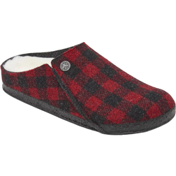 Birkenstock Zermatt Shearling Wool Felt - Plaid Red