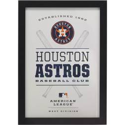 Open Road Brands Houston Astros Team Framed Wood Sign