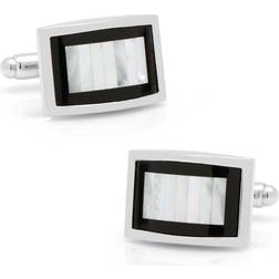 Cufflinks Inc Mother of Pearl Cufflinks - Silver/Mother of Pearl/Black