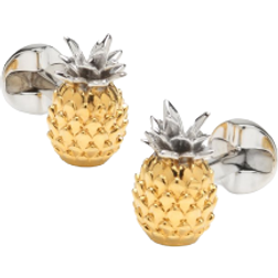 Cufflinks Inc Pineapple 3D Cufflinks - Silver/Gold