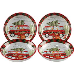 Certified International Home for Christmas by Susan Winget Soup Bowl 9.246cm 4pcs 1.24L