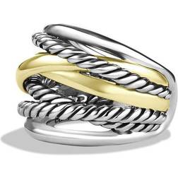 David Yurman The Crossover Wide Ring - Gold/Silver