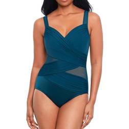 Miraclesuit Maillot de bain 1 Pièce Armatures Cachées Bleu