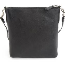 Royce Pebbled Grain Crossbody Bag - Black