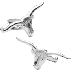 Cufflinks Inc Longhorn Steer Cufflinks - Silver