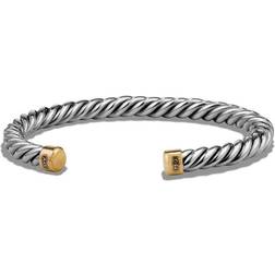 David Yurman Cable Classic Cuff Bracelet - Silver/Gold