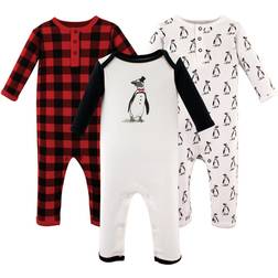 Hudson Baby Union Suits/Coveralls 3-pack - Mr. Penguin (10151301)