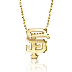 Alex Woo San Francisco Giants Little Logo 14k Yellow Gold Necklace