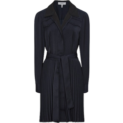 Reiss Alyana Pleated Flippy Dress - Navy