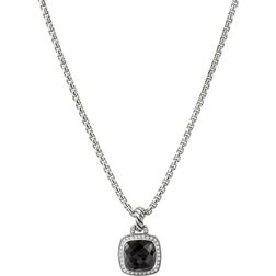 David Yurman Albion Pendant - Silver/Onyx /Diamond