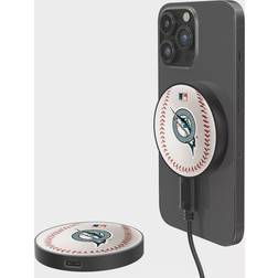 Strategic Printing Miami Marlins 10-Watt Baseball Cooperstown Collection Wireless Magnetic Charger