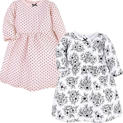 Hudson Toile Long Sleeve Dresses 2-Pack - Black/Pink