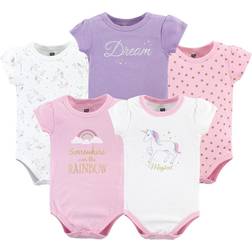 Hudson Baby Bodysuits 5-pack - Magical Unicorn (10153014)