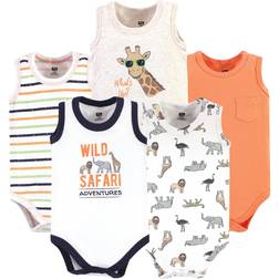 Hudson Cotton Sleeveless Bodysuits 5-pack - Wild Safari ( 10152844