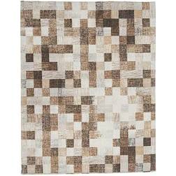 BigBuy Home Mantel Cuadrados Loneta Beige (140 X 180 Cm)