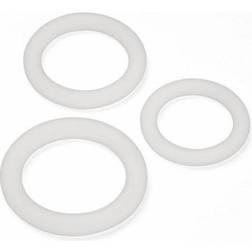 Cloud 9 Pro Sensual Silicone Cock Ring 3 Pack Clear