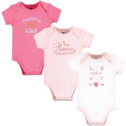 Hudson Short Sleeve Bodysuits 3-pack - Daddys Girl (10117511)