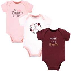 Hudson Short Sleeve Bodysuits 3-pack - Mommy My Bestie (10117517)