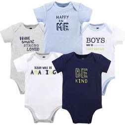 Hudson Short Sleeve Bodysuits 5-pack - Be Kind Boy (10116535)