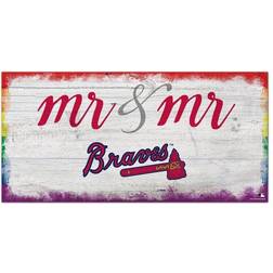 Fan Creations Atlanta Braves Pride Mr & Mr Sign