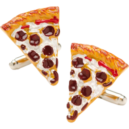 Cufflinks Inc 3D Pizza Slice Cufflinks - Silver/Multicolour