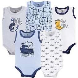 Yoga Sprout Sleeveless Bodysuits 5-pack - Fisherman (10191057)