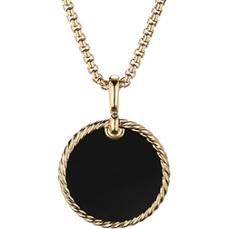 David Yurman Elements Disc Pendant - Gold/White/Onyx