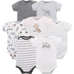 Hudson Short Sleeve Bodysuits 7-pack - Modern Neutral Safari (10152340)