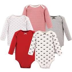 Hudson Baby Long-Sleeve Bodysuits 5-pack - Bows (10155259)