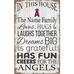 Fan Creations Los Angeles Angels Personalized In This House Sign