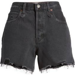 Free People Makai Cutoff Denim Shorts - Washed Black