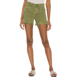 Free People Makai Cutoff Denim Shorts - Olive