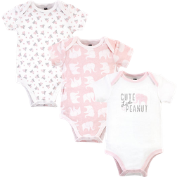 Hudson Cotton Bodysuits 3-pack - Pink Elephant (10158348)