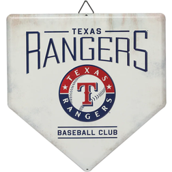 Open Road Brands Texas Rangers World Series Home Plate Metal Sign