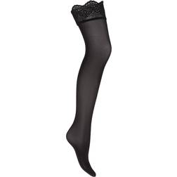 Wolford Velvet Light 40 Den Stay Up - Black