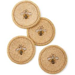 Joanna Buchanan Stripey Bee Coaster 10.16cm 4pcs