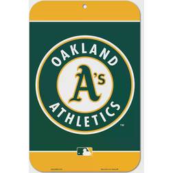 WinCraft Oakland Athletics Team Plastic Sign