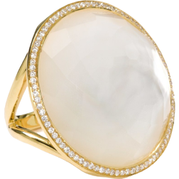 Ippolita Lollipop Large Ring - Gold/Transparent/Diamonds