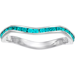 Traditions Jewelry Company Dec Birthstone Stackable Wave Ring - Silver/Blue